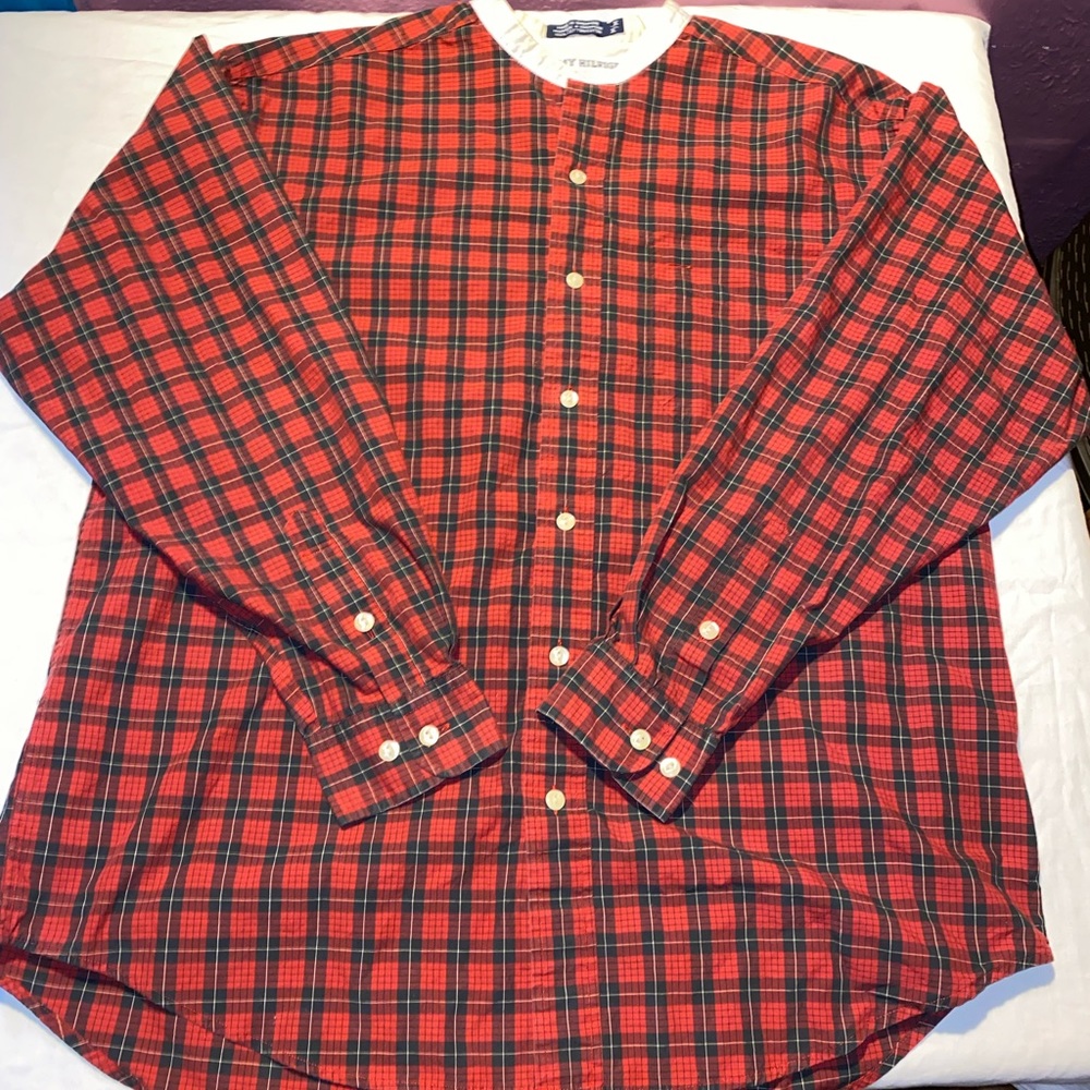 Vintage Plaid Tommy Hilfiger shirt size Medium